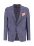 Linen Blend Blazer - Navy
