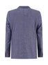 Linen Blend Blazer - Navy