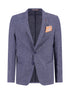 Linen Blend Blazer - Navy