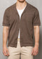 Romeo Knitted Short Sleeve Shirt - Earth