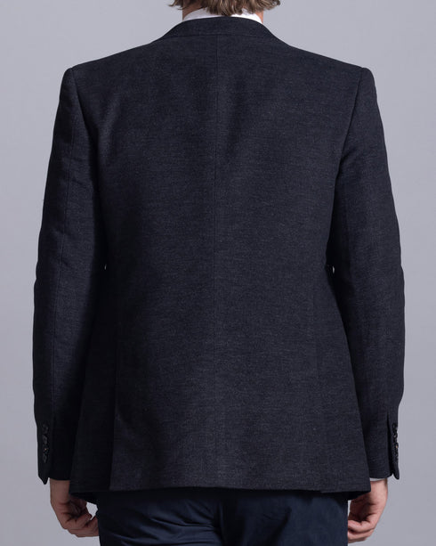 Johnson Brushed Cotton Blazer - Soot