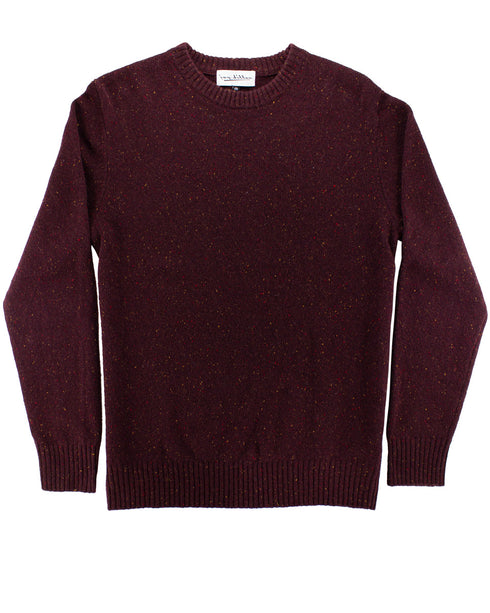 Arlo Fleck Knit - Burgundy