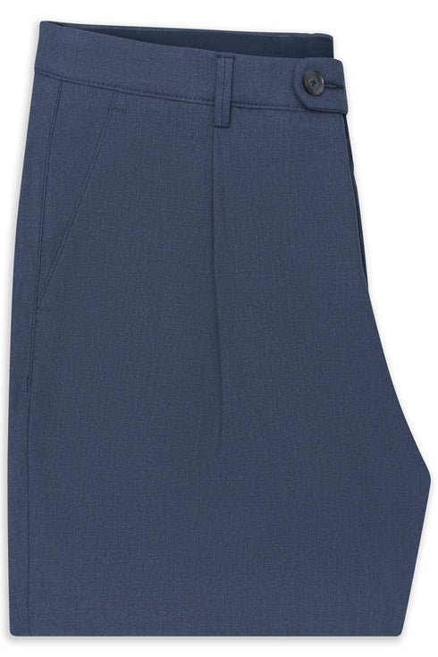 Single Pleat Trouser - Navy