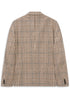 Textured Check Blazer - Beige