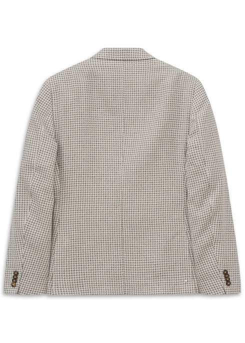 Woven Textured Blazer - Grey