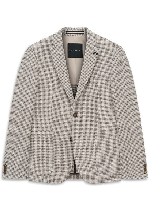 Woven Textured Blazer - Grey