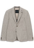 Woven Textured Blazer - Grey