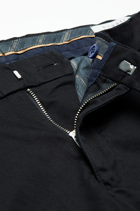 Essential Cotton Stretch Pants - Black