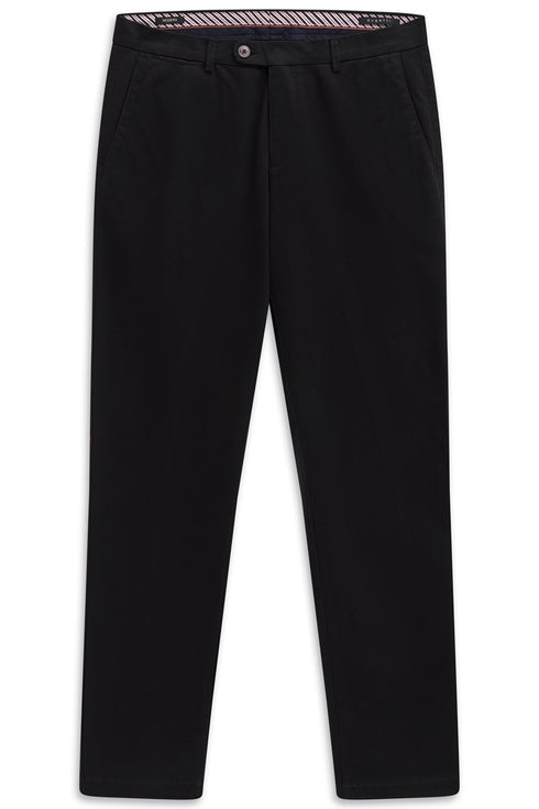 Essential Cotton Stretch Pants - Black