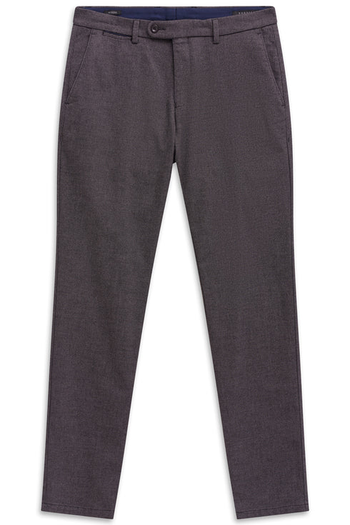 Yarn Dyed Stretch Pants - Dark Grey