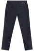 Yarn Dyed Stretch Pants - Navy
