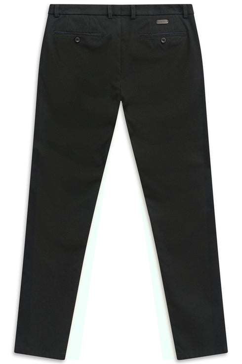 Yarn Dyed Stretch Pants - Dark Green