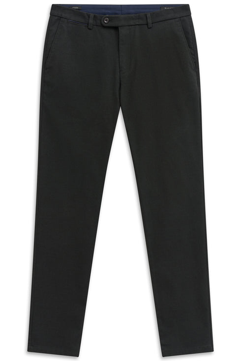 Yarn Dyed Stretch Pants - Dark Green