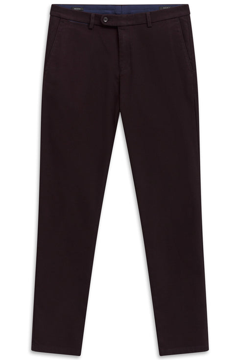 Yarn Dyed Stretch Pants - Blackberry