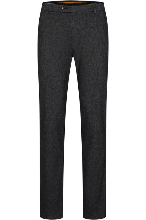 Dark Grey Yarn Dyed Stretch Pants