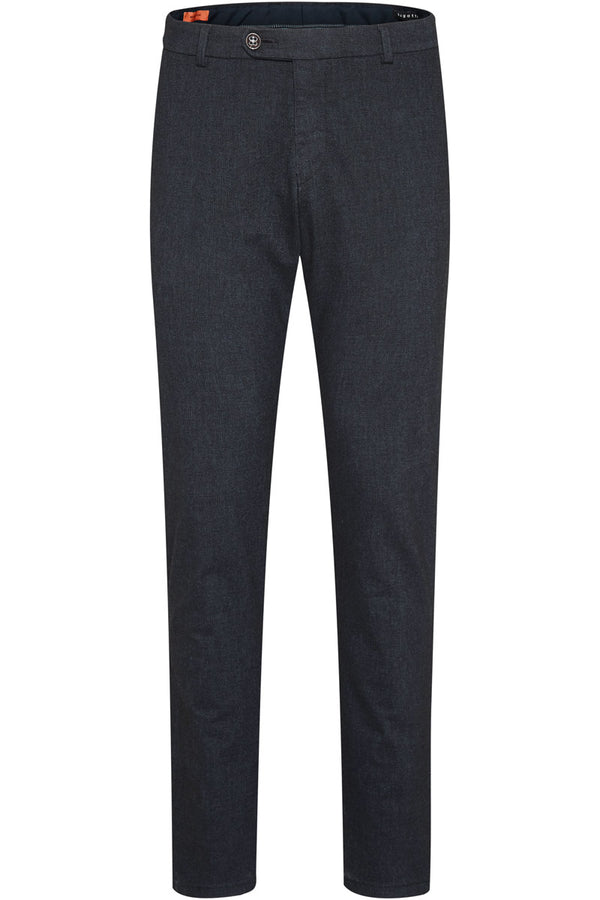 Navy Yarn Dyed Stretch Pants