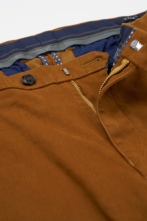 Cashmere Feel Stretch Pants - Cognac