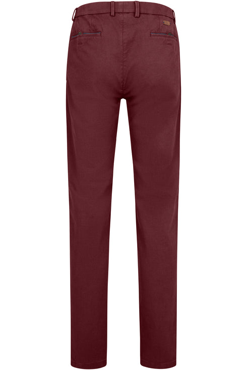 Cashmere Feel Stretch Pants - Dark Red