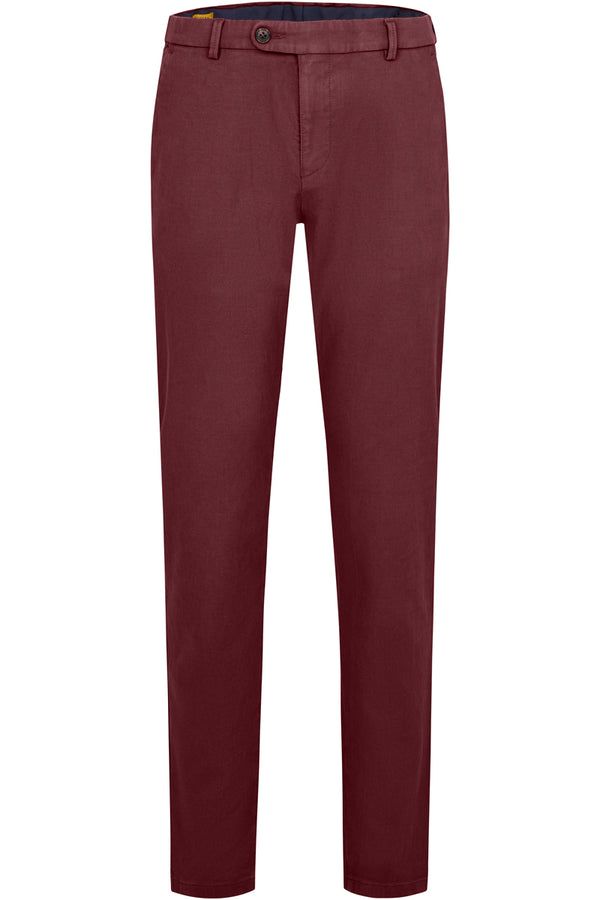Cashmere Feel Stretch Pants - Dark Red