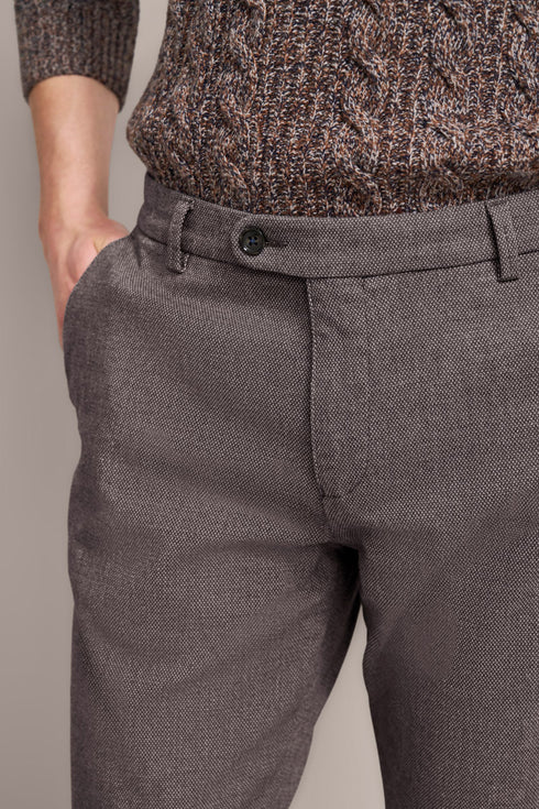 Yarn Dyed Pick Pants - Light Brown