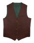 Percy Linen Waistcoat - Chocolate