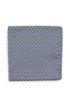 Brown Geometric Silk Pocket Square