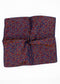 Micro Floral Silk Jacquard Pocket Square - Orange