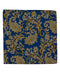 Yellow Paisley Silk Pocket Square
