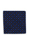 Brown Floral Geometric Silk Pocket Square