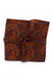 Paisley Wool Pocket Square - Orange