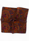 Paisley Wool Pocket Square - Orange