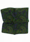 Paisley Wool Pocket Square - Green