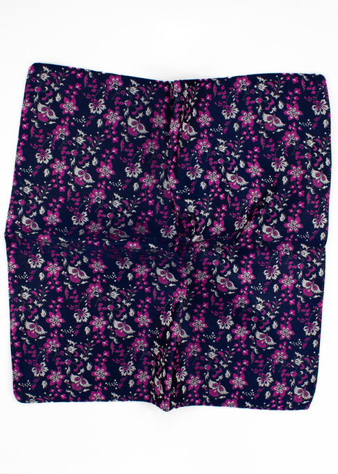 Floral Silk Jacquard Pocket Square - Pink