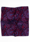 Flora Silk Jacquard Pocket Square - Red