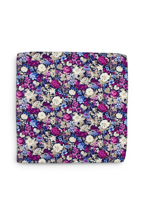 Floral Silk Pocket Square - Multi