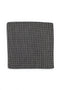 Geometric Silk Pocket Square - Black