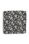 Floral Silk Pocket Square - Black