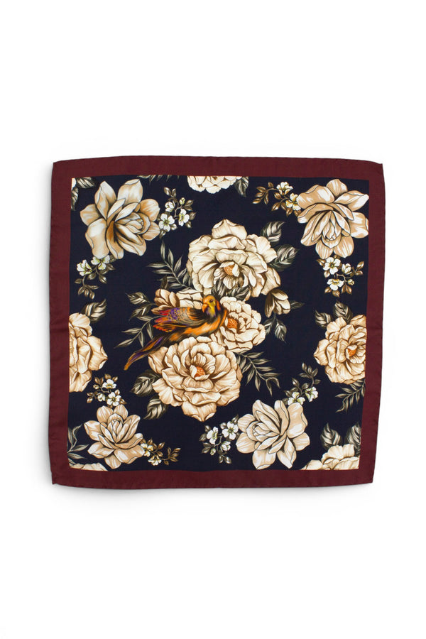 Cumino Pocket Square - Navy