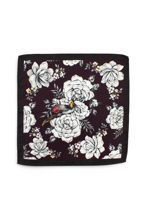 Cumino Pocket Square - Burgundy