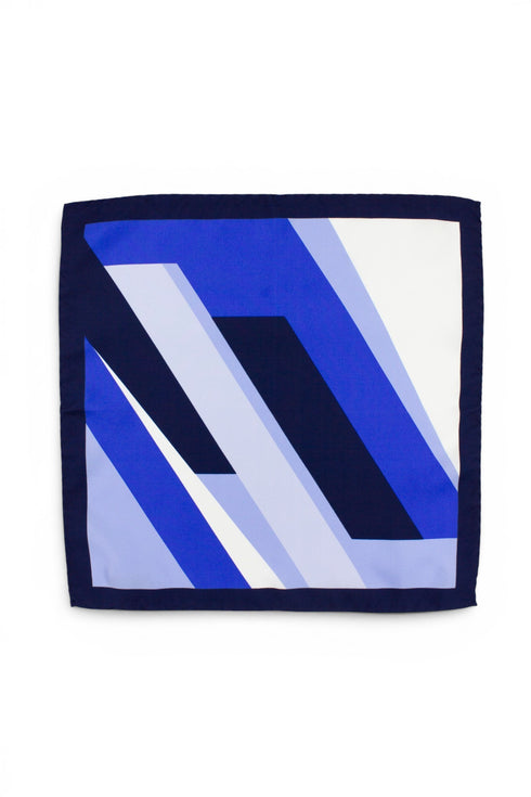 Senape Pocket Square - Blue