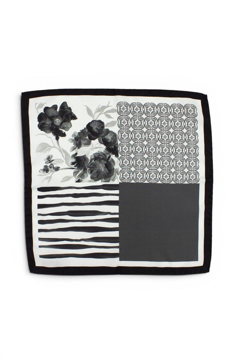Zenzero Pocket Square - Grey