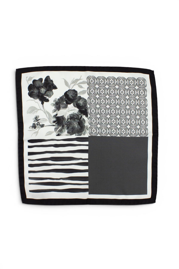 Zenzero Pocket Square - Grey