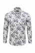 White Floral Cotton-Linen Shirt