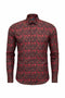 Red Paisley Print Shirt