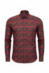 Red Paisley Print Shirt