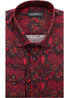 Red Paisley Print Shirt