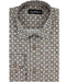 Brown Geometric Print Shirt