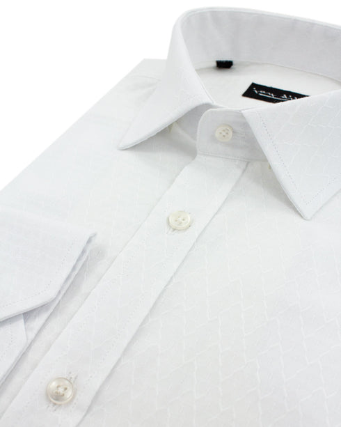White Diamond Jacquard Shirt