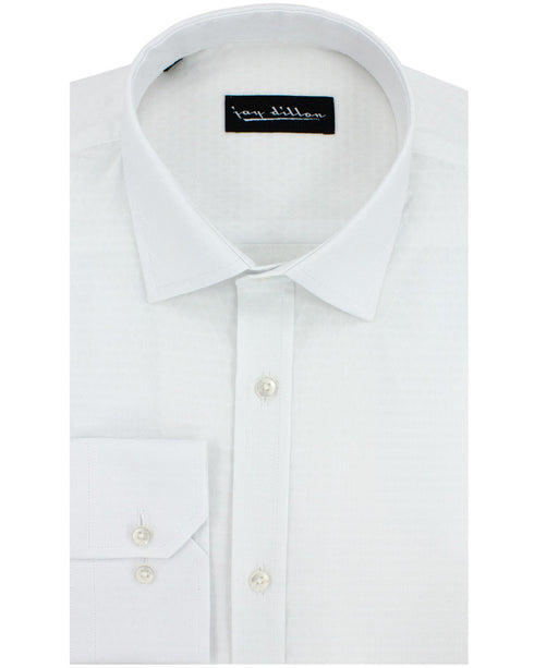 White Diamond Jacquard Shirt