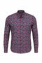 Fuchsia Floral Print Shirt